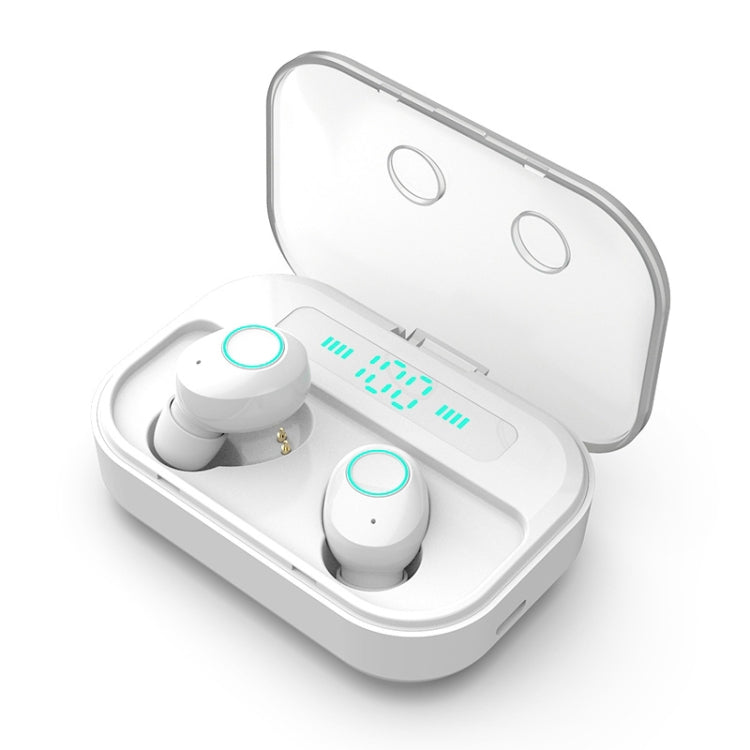 M7 TWS V5.0 Casque Bluetooth Stéréo Sans Fil Binaural avec Étui de Chargement et Affichage Numérique