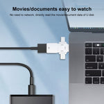 Adaptateur OTG USB 2.0 vers 8 broches + USB-C / Type-C + Micro USB