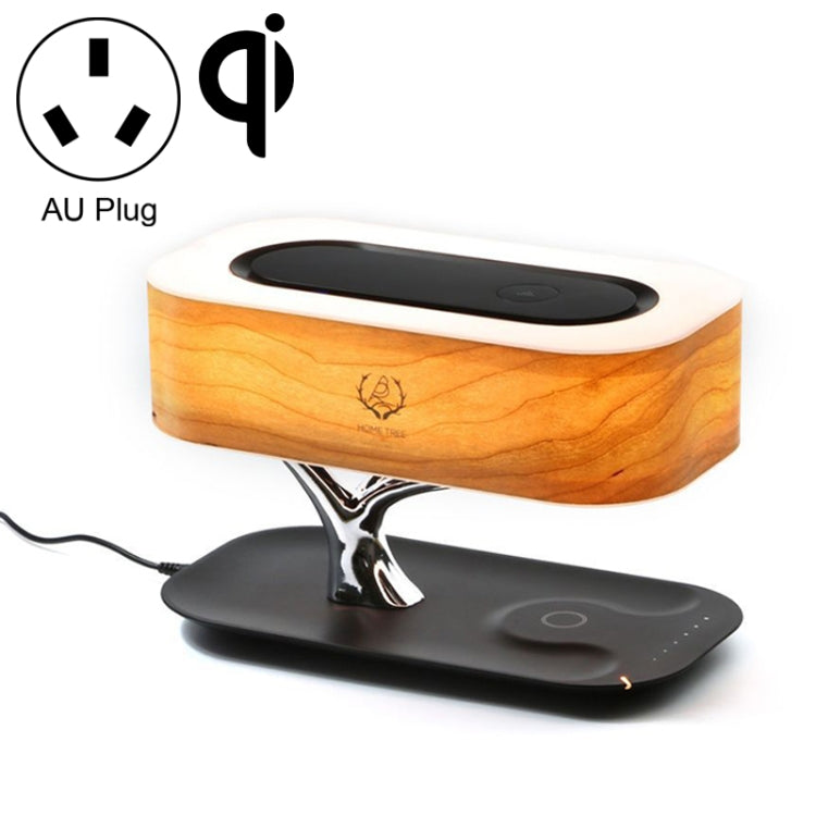 Lampe de bureau enceinte Bluetooth Tree Light avec chargeur sans fil pour téléphone, prise AU, prise AU