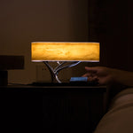 Lampe de bureau enceinte Bluetooth Tree Light avec chargeur sans fil pour téléphone, prise US, prise US