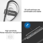 Écouteur Bluetooth sans fil, intra-auriculaire et étanche IPX4 awei WT50 avec microphone, WT50