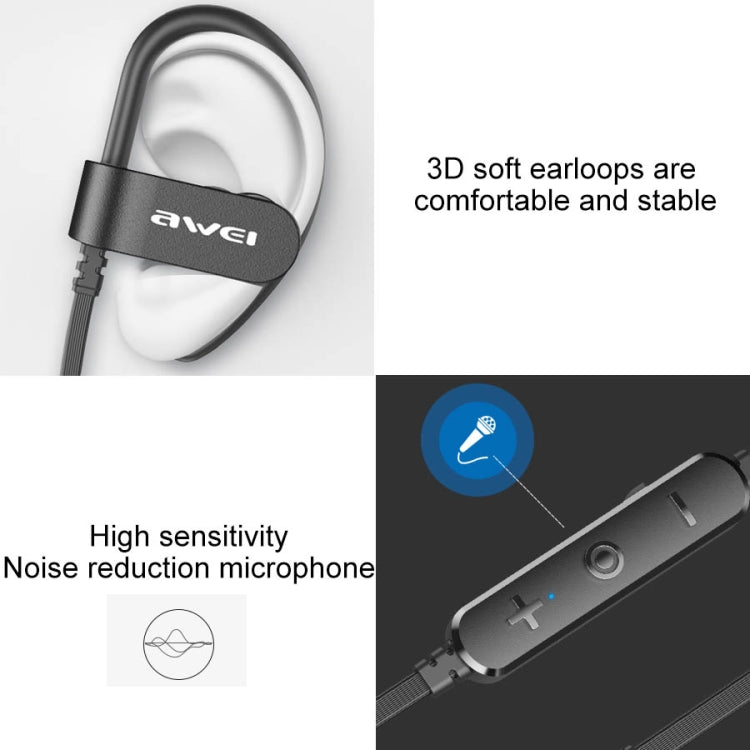 Écouteur Bluetooth sans fil, intra-auriculaire et étanche IPX4 awei WT50 avec microphone, WT50