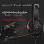 ONIKUMA K19 Casque Gaming à Prise Unique avec Microphone et Lumière Réglable