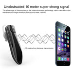 Casque Bluetooth J10 stéréo universel mini sans fil sport pour véhicule, Bluetooth 4.1