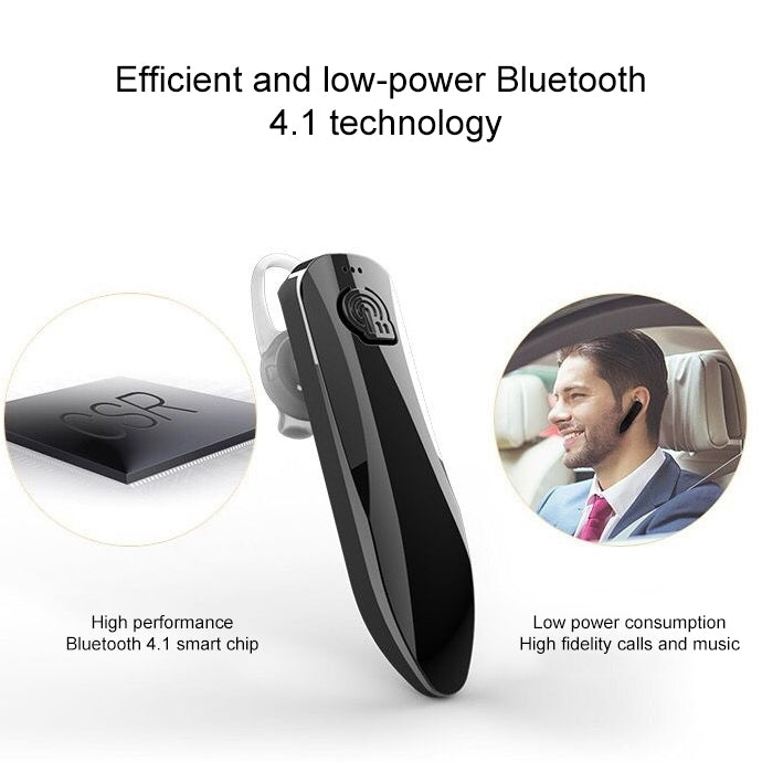 Casque Bluetooth J10 stéréo universel mini sans fil sport pour véhicule, Bluetooth 4.1