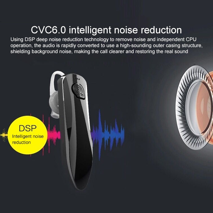 Casque Bluetooth J10 stéréo universel mini sans fil sport pour véhicule, Bluetooth 4.1