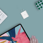 Adaptateur secteur chargeur rapide original Xiaomi Youpin ZMI 20W avec câble de charge Type-C / USB-C vers 8 broches, prise US