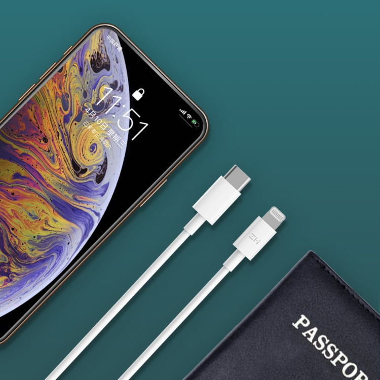 Adaptateur secteur chargeur rapide original Xiaomi Youpin ZMI 20W avec câble de charge Type-C / USB-C vers 8 broches, prise US