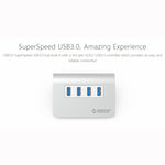 Hub ORICO M3H4-V1 en alliage d'aluminium avec 4 ports USB 3.0, M3H4-V1