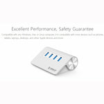 Hub ORICO M3H4-V1 en alliage d'aluminium avec 4 ports USB 3.0, M3H4-V1