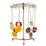 Support de rangement rotatif rétro pour bijoux, foulard, bracelet, pendentif, collier