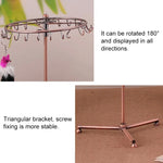 Support de rangement rotatif rétro pour bijoux, foulard, bracelet, pendentif, collier