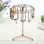 Support de rangement rotatif rétro pour bijoux, foulard, bracelet, pendentif, collier