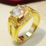 Bague en diamant pour homme en plaqué or blanc 18 carats et zircon AAA, taille : 12, diamètre : 21,4 mm, périmètre : 67,2 mm, diamètre : 21,4 mm