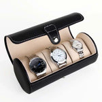 Boîte de protection cylindrique portable pour montre Sac de rangement