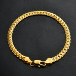 Bracelet de mode simple en or jaune 18 carats (Or)