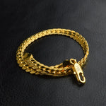 Bracelet de mode simple en or jaune 18 carats (Or)