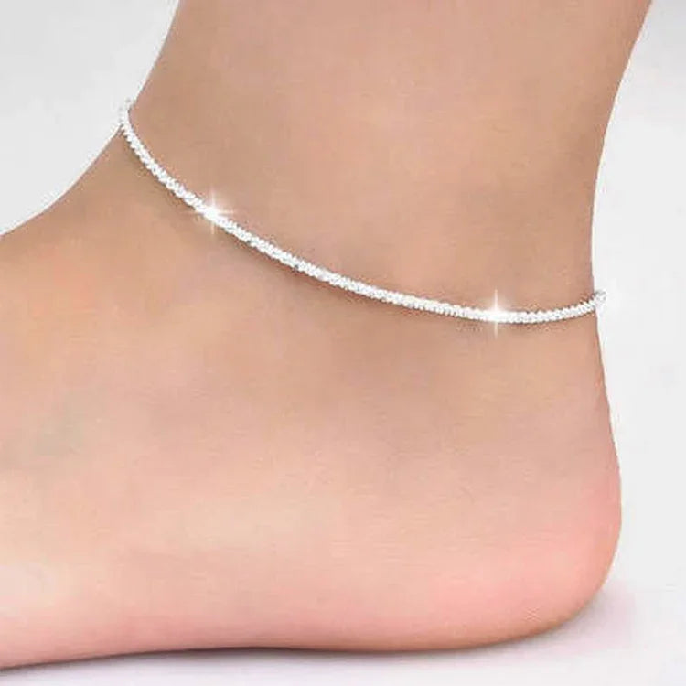 Cheville Étoile Simple Plaqué Argent pour Femme (Argent)