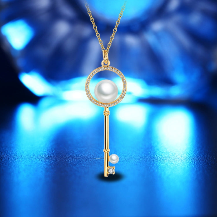 Collier pendentif perle forme diamant pour femme, tendance estivale