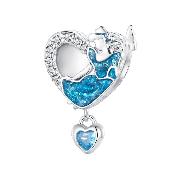 SCC2533 Pendentif de collier en argent sterling 925, accessoires de fille de bal, perles en forme de cœur à faire soi-même, SCC2533