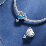 SCC2533 Pendentif de collier en argent sterling 925, accessoires de fille de bal, perles en forme de cœur à faire soi-même, SCC2533