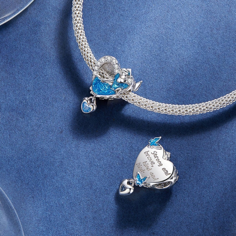 SCC2533 Pendentif de collier en argent sterling 925, accessoires de fille de bal, perles en forme de cœur à faire soi-même, SCC2533