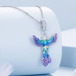 BSC880 Pendentif phénix coloré dégradé en argent sterling S925, accessoires perles pour bracelet DIY, BSC880