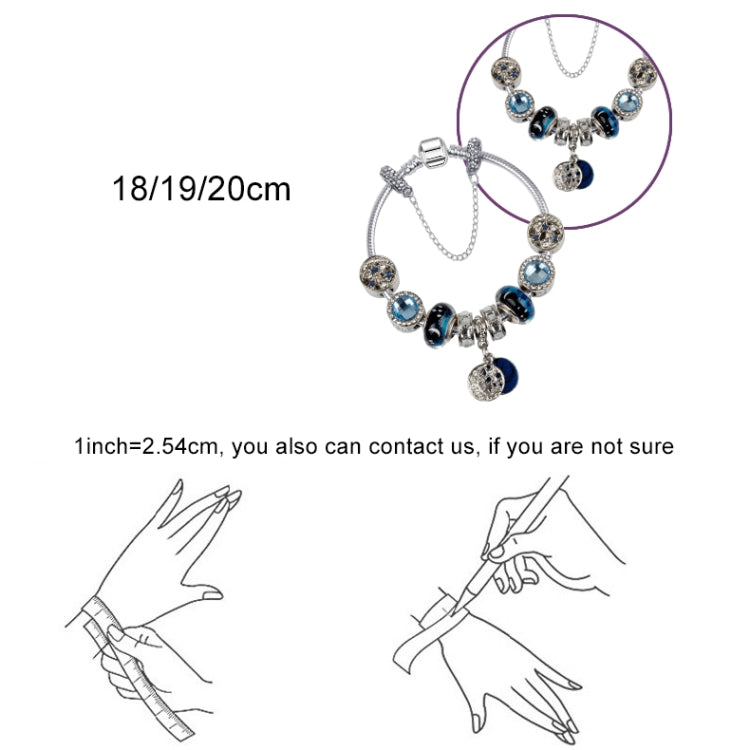 Bracelets perles 20cm style ethnique bohème ciel bleu étoile lune, 20cm