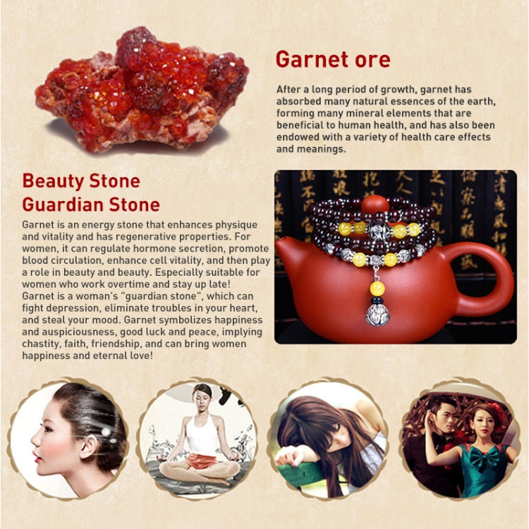 Fashion Jewelry Accessory Garnet Beads Bracelet, Red Agate & Elephant, Red Agate & Pi Xiu, Violitde, Garnet, Blue Sandstone & Calabash, Red Agate & Buddha Head, Aquamarine & Longevity Lock, White Jade, Pink Crystal & Cat, Pink Crystal & Elephant & Fish