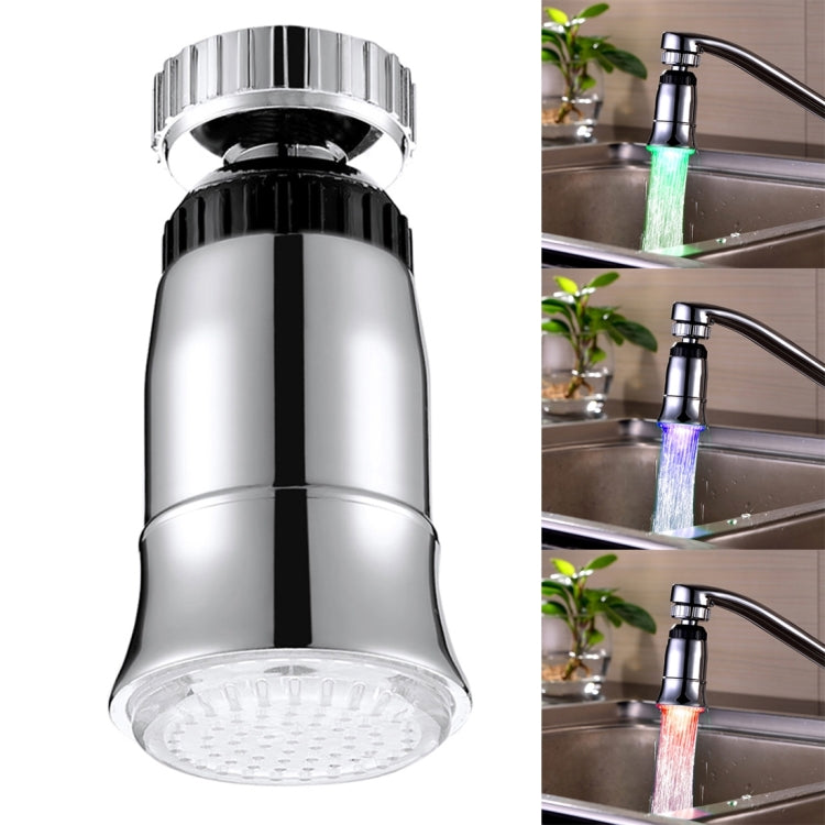 SDF2-B5 1 LED Sonde de Température Robinet LED RGB Lumineux, Taille : 78 x 30mm, Interface : 22mm (Argent), SDF2-B5