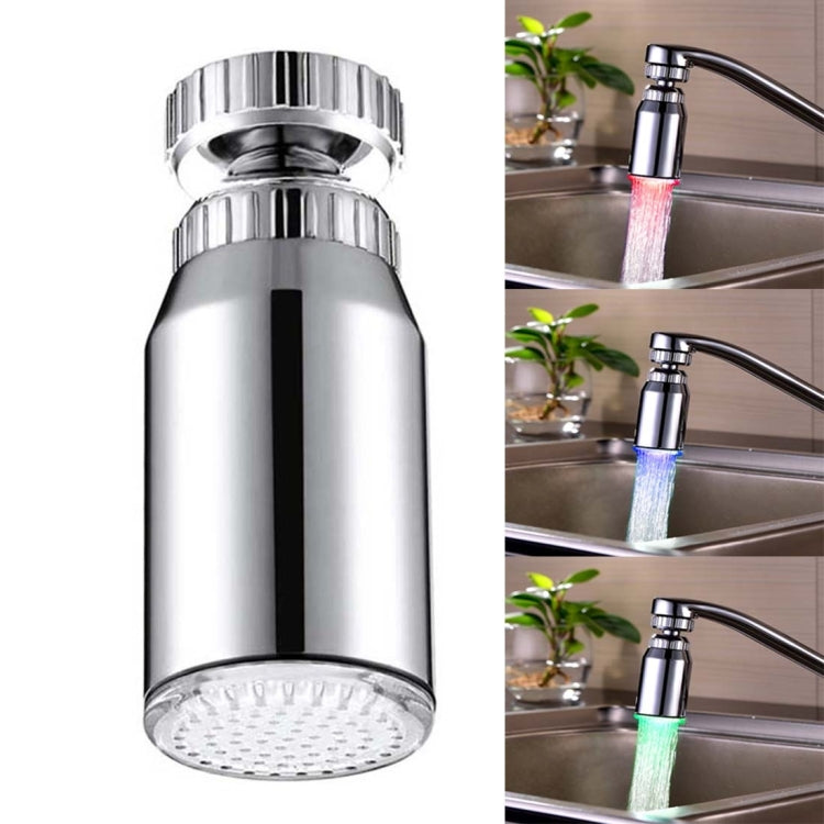 SDF2-B13 1 Capteur de température LED Robinet LED RGB Lumière Douche à effet d'eau, Taille: 78 x 30mm, Interface: 22mm (Argent), SDF2-B13