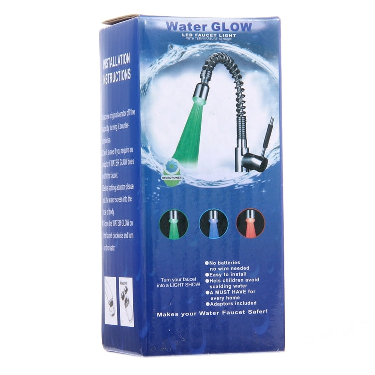 SDF2-B13 1 Capteur de température LED Robinet LED RGB Lumière Douche à effet d'eau, Taille: 78 x 30mm, Interface: 22mm (Argent), SDF2-B13