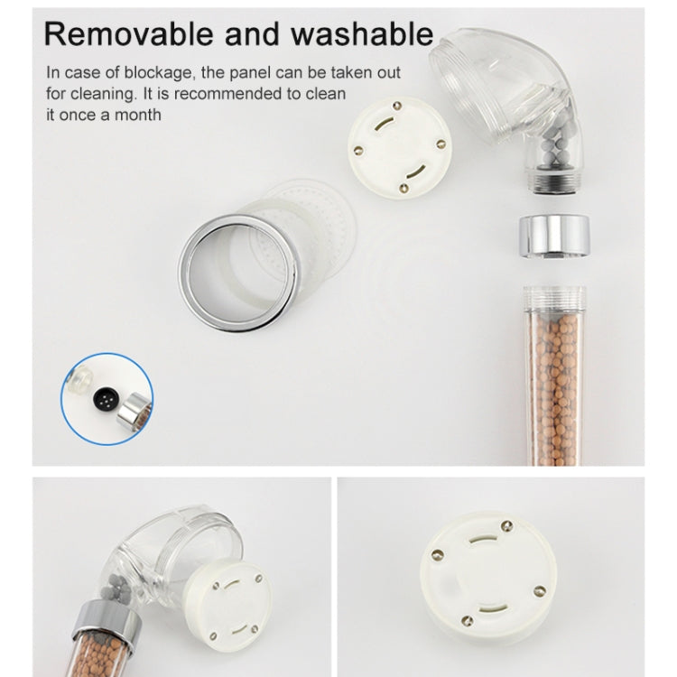 SDS-A23 Pommeau de douche LED RVB avec capteur de température ABS, 15 LED, ions négatifs, taille : 23 x 6,5 x 5,8 cm, interface : 20 mm, SDS-A23