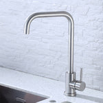 Robinet pivotant en acier inoxydable 304 pour éviers, robinet d'eau chaude et froide, robinet d'eau chaude et froide