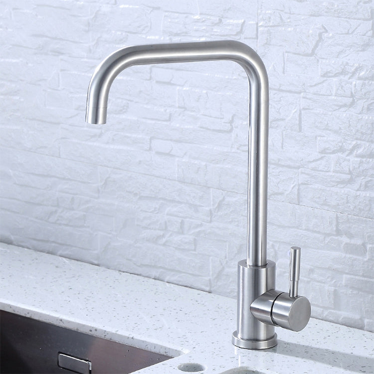 Robinet pivotant en acier inoxydable 304 pour éviers, robinet d'eau chaude et froide, robinet d'eau chaude et froide