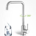 Robinet pivotant en acier inoxydable 304 pour éviers, robinet d'eau chaude et froide, robinet d'eau chaude et froide