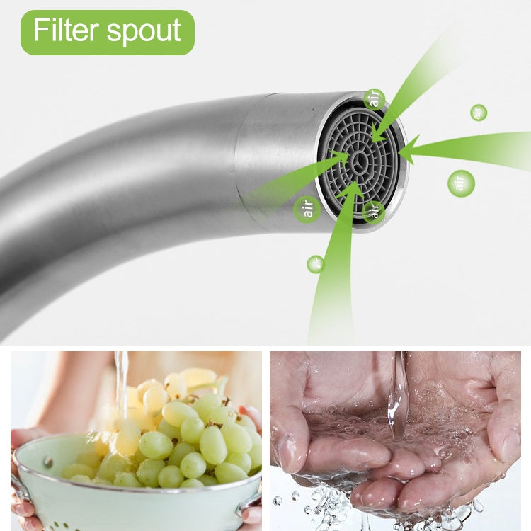 Robinet pivotant en acier inoxydable 304 pour éviers, robinet d'eau chaude et froide, robinet d'eau chaude et froide