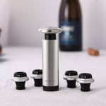 Ensemble de bouchons de conservation pour vin rouge en acier inoxydable Original Xiaomi Youpin CircleJoy, style : 4 bouchons dans une pompe, 4 bouchons dans une pompe