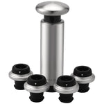 Ensemble de bouchons de conservation pour vin rouge en acier inoxydable Original Xiaomi Youpin CircleJoy, style : 4 bouchons dans une pompe, 4 bouchons dans une pompe