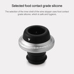 Ensemble de bouchons de conservation pour vin rouge en acier inoxydable Original Xiaomi Youpin CircleJoy, style : 4 bouchons dans une pompe, 4 bouchons dans une pompe