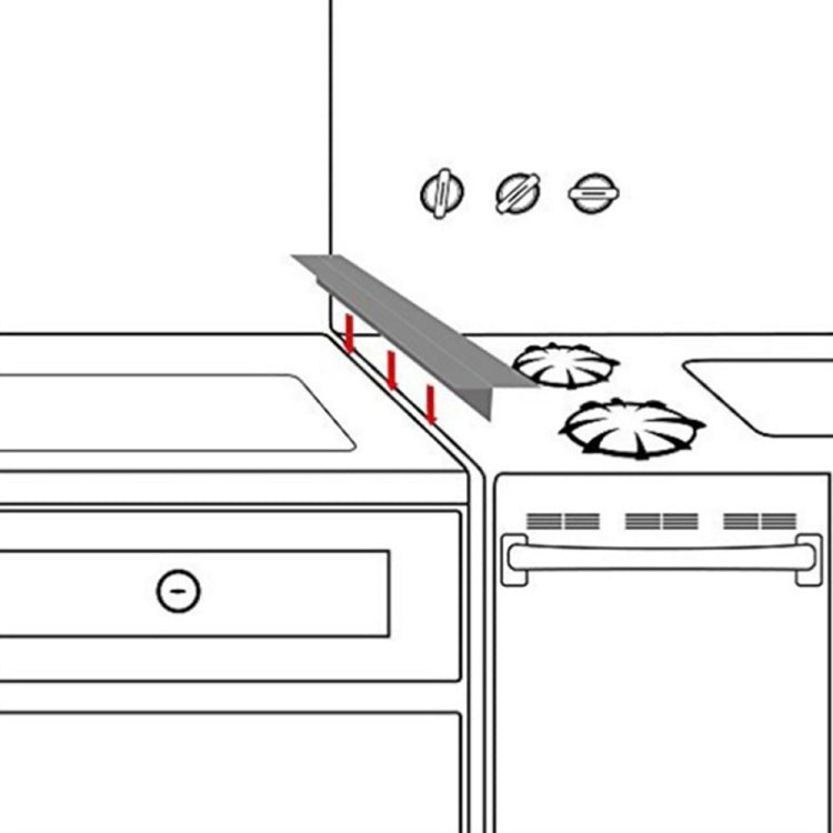 Bande d'étanchéité de cuisine anti-salissures et étanche à la poussière pour cuisinière à gaz de 21 pouces, 21 pouces (blanc), 21 pouces, 21 pouces (noir)