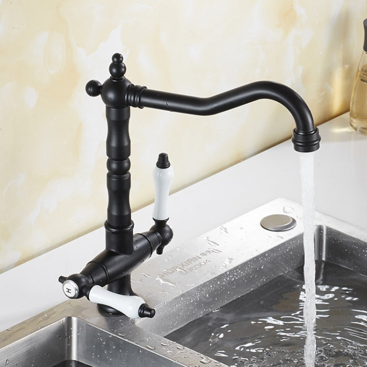 Robinet de cuisine de style européen, rotatif à 360 degrés pour lavabo, mélangeur chaud/froid pour lavabo.