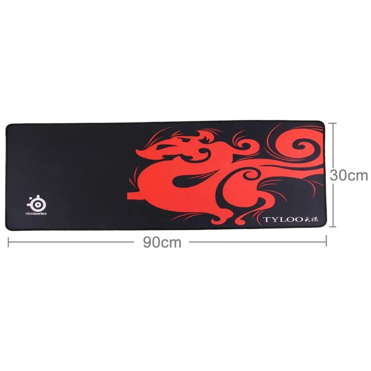 Tapis de souris et de clavier de jeu et de bureau Grand Dragon Mante, taille : 90 cm x 30 cm, taille : 90 cm x 30 cm