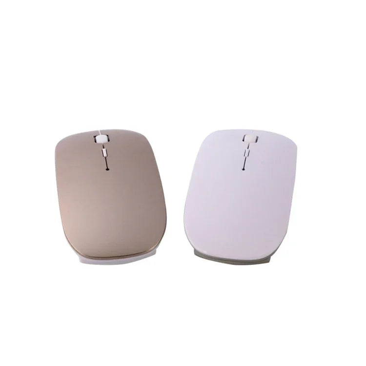 Souris sans fil de charge de batterie Bluetooth 3.0 MC-008 pour ordinateurs portables et téléphones portables Android, MC-008 (Blanc), MC-008 (Or)
