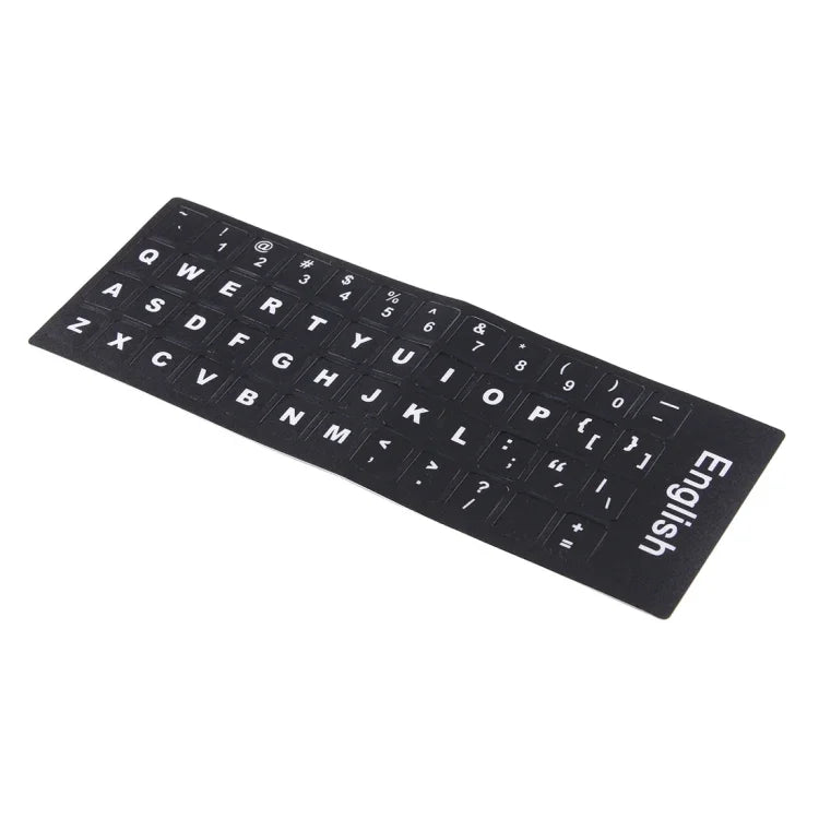 Film de protection pour clavier, autocollants de clavier anglais indépendants pour ordinateur portable, clavier d'ordinateur, anglais