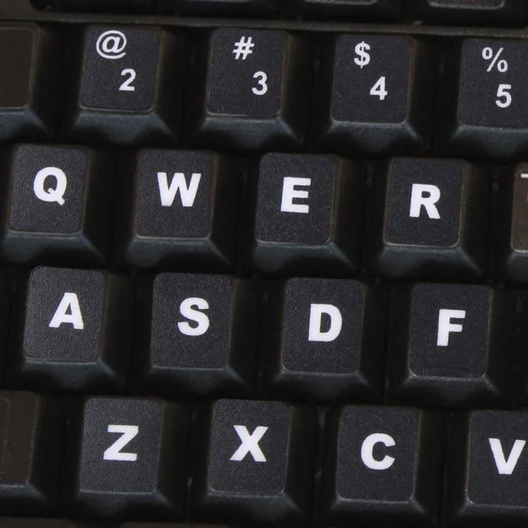 Film de protection pour clavier, autocollants de clavier anglais indépendants pour ordinateur portable, clavier d'ordinateur, anglais