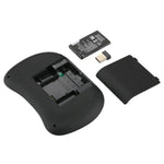 Clavier sans fil Mini i8 QWERTY 2,4 GHz avec rétroéclairage multicolore, pavé tactile et commandes multimédias pour PC, boîtier Android TV, Xbox, smartphones. Rétroéclairage multicolore personnalisable.