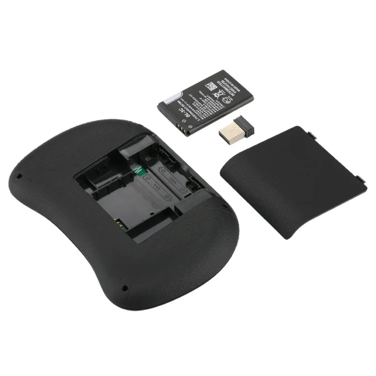 Clavier sans fil Mini i8 QWERTY 2,4 GHz avec rétroéclairage multicolore, pavé tactile et commandes multimédias pour PC, boîtier Android TV, Xbox, smartphones. Rétroéclairage multicolore personnalisable.