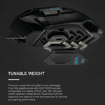 Souris gaming filaire Logitech G502 HERO avec 11 boutons, Longueur: 2,1 m