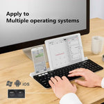 Clavier sans fil multi-dispositifs Logitech K780 Bluetooth + Unifying double mode avec support